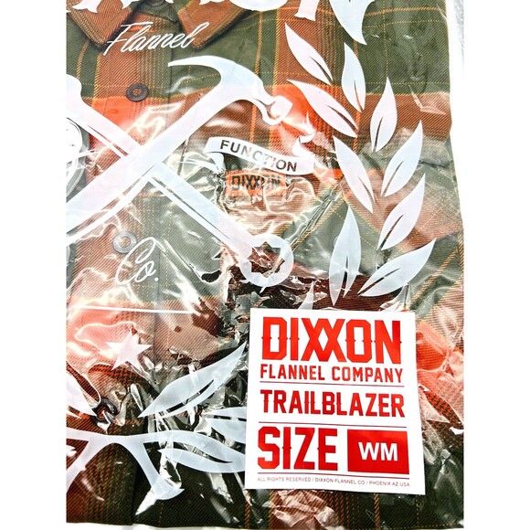 Dixxon Shirt Women Medium Button Up Trailblazer Flannel Red/Green Christmas - Picture 3 of 3